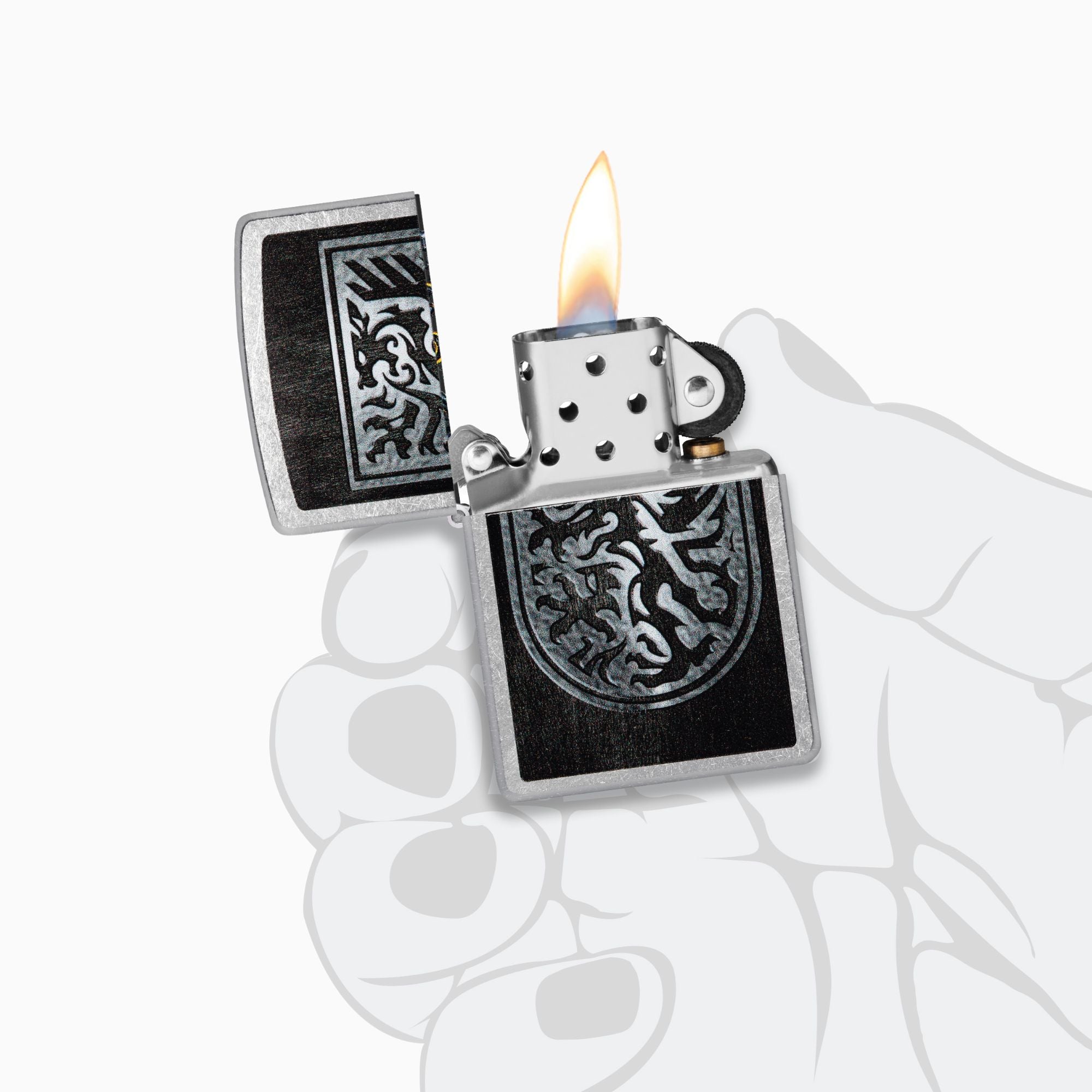 Zippo Dragon Shield Design Windproof Lighter