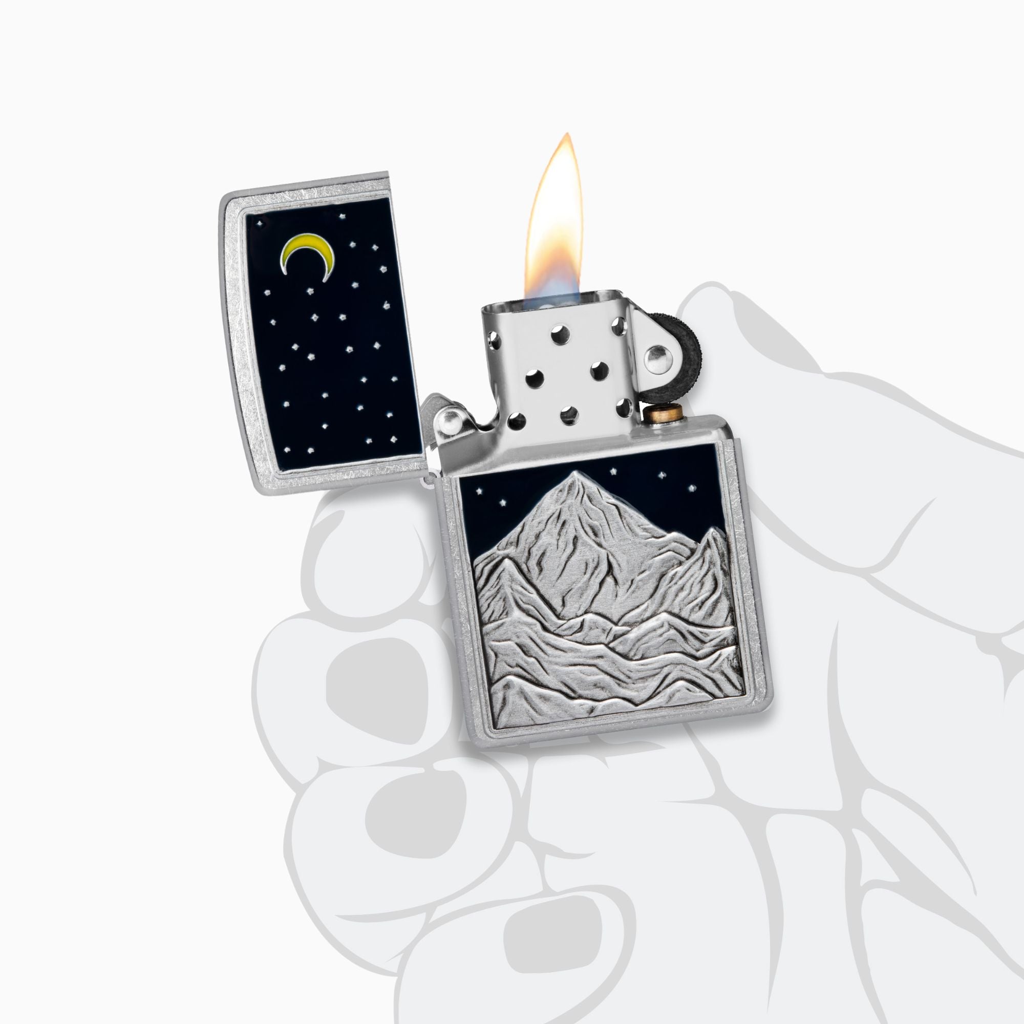 Zippo Mountain Emblem Design WIndproof Lighter