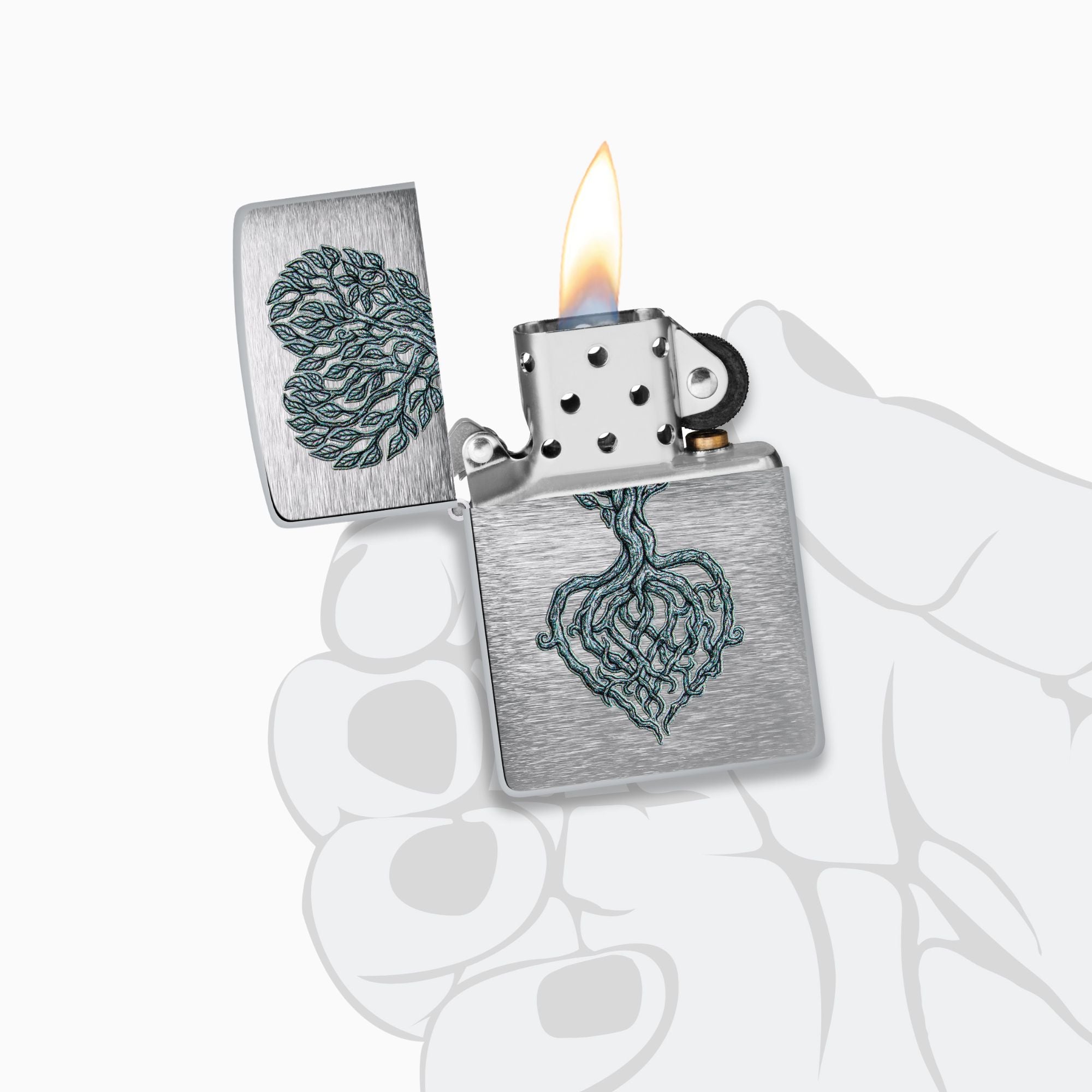 Zippo Rooted in Love Design WIndproof Lighter