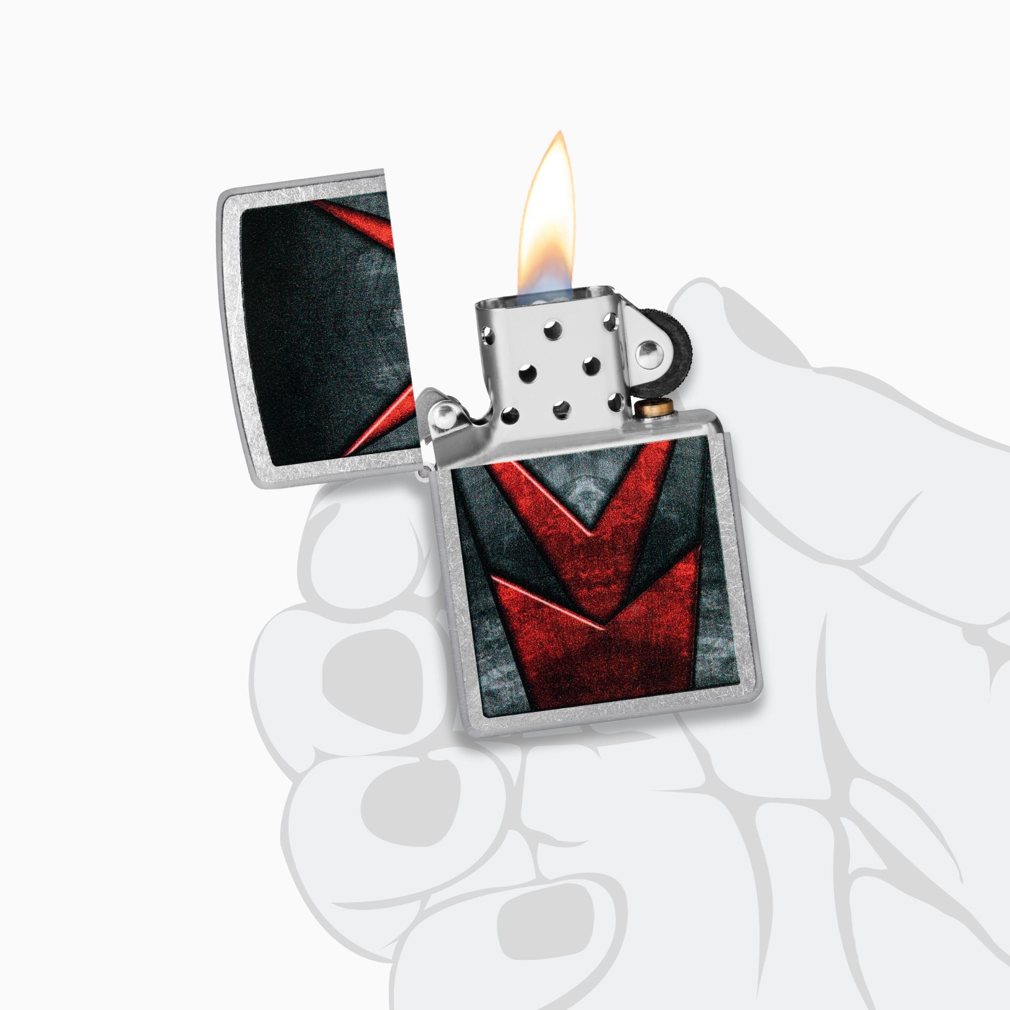 Zippo Metallic Pattern Design Windproof Lighter