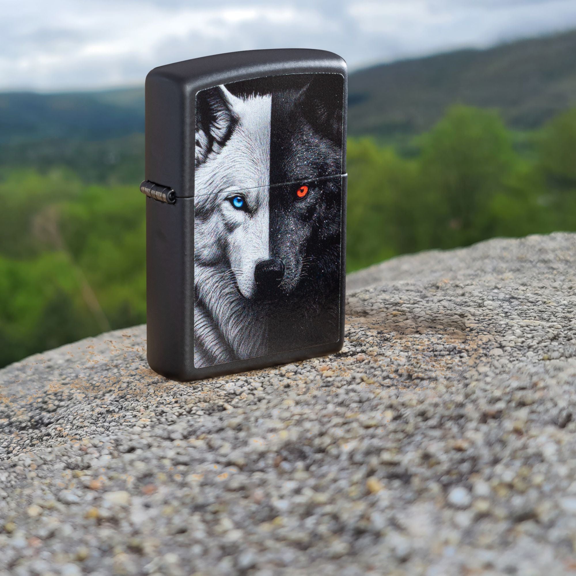 Zippo Two Wolves Design Windproof Lighter