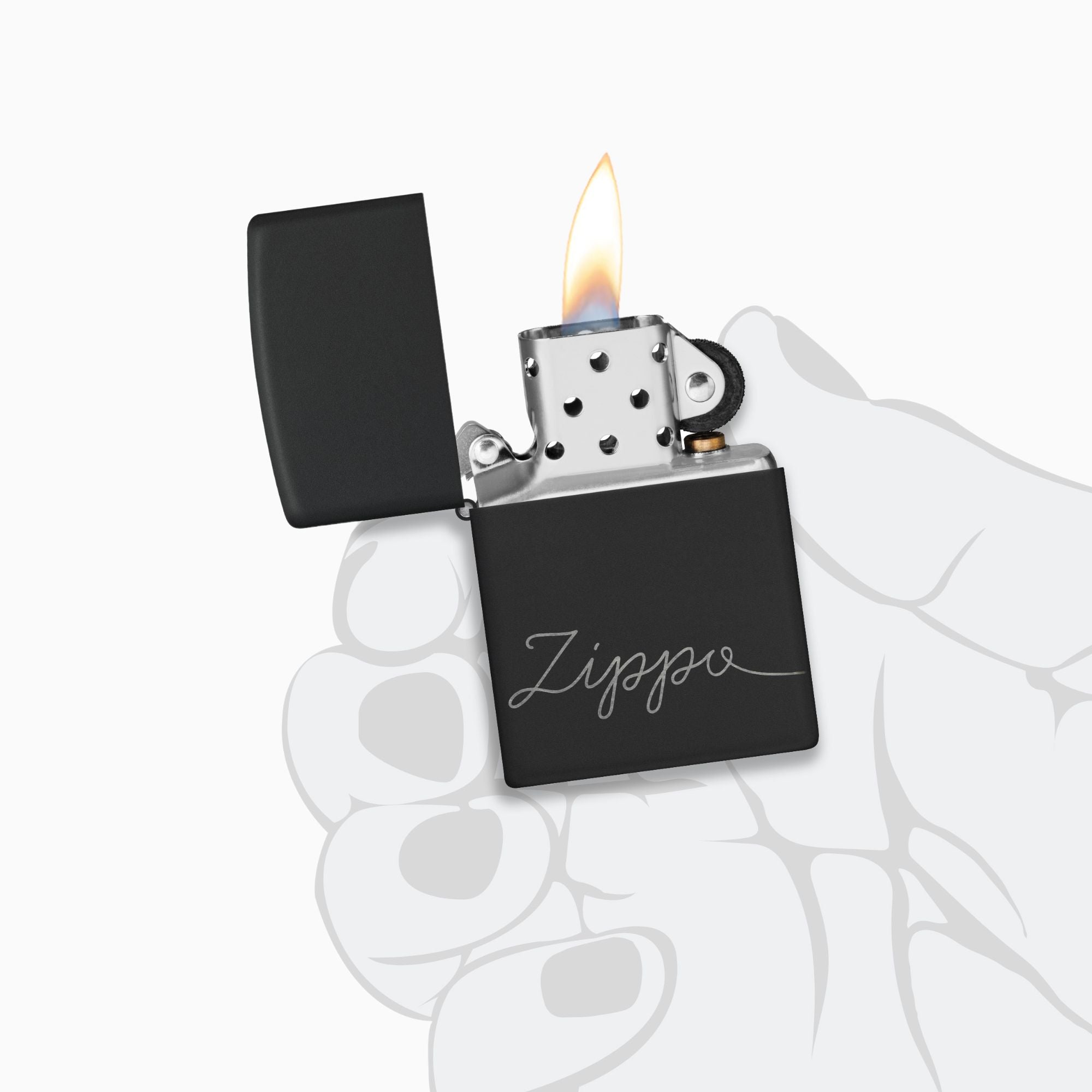 Zippo Script Design Windproof Lighter