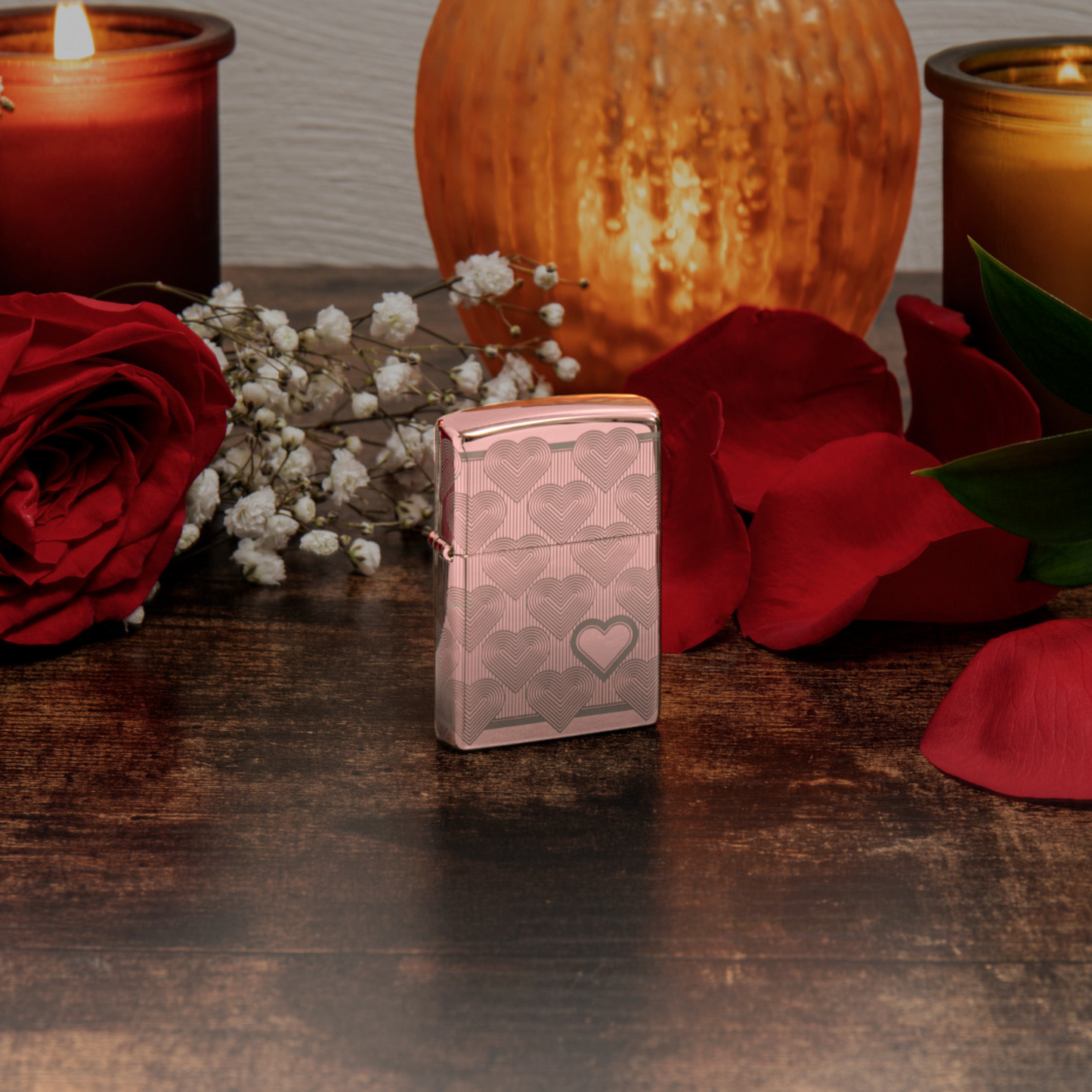 Zippo Heart Design Windproof Lighter