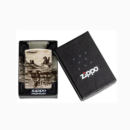 Zippo Wild West Scene Design Windproof Lighter