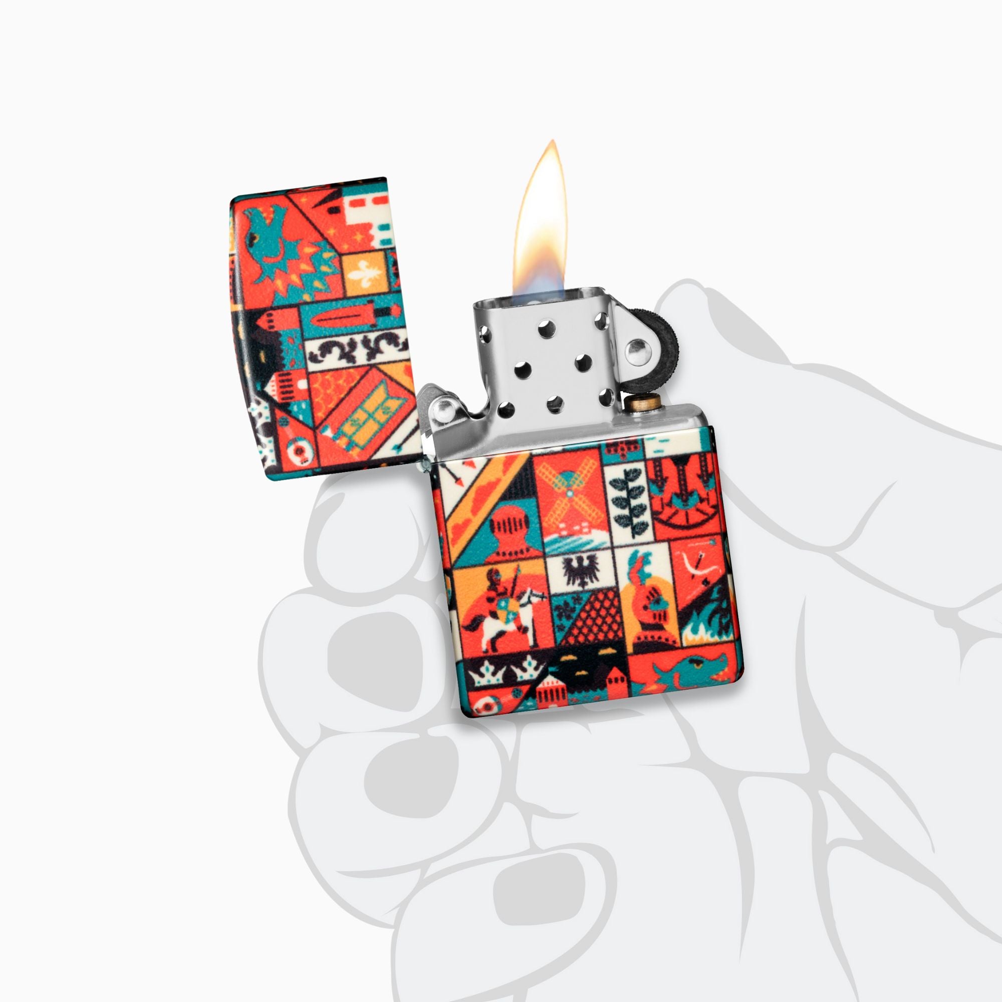 Zippo Old Ages Design Windproof Lighter