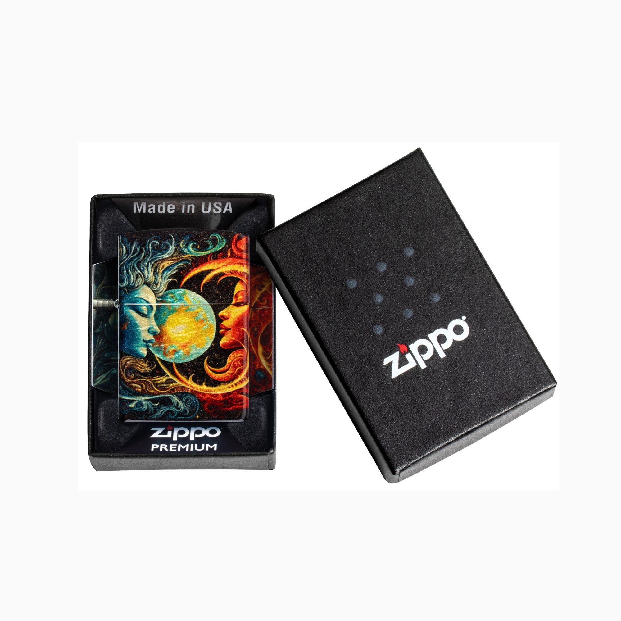 Zippo Sun and Moon Design Windproof Lighter