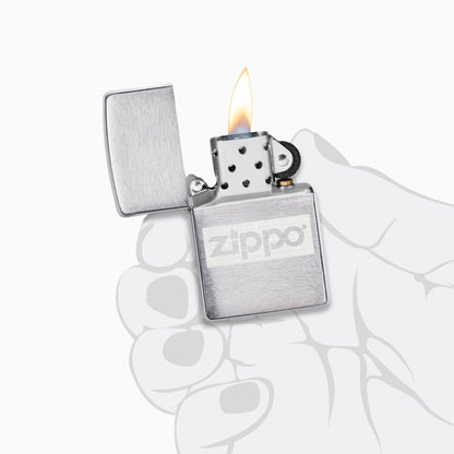 Zippo Chrome Lighter And Flask Gift Set