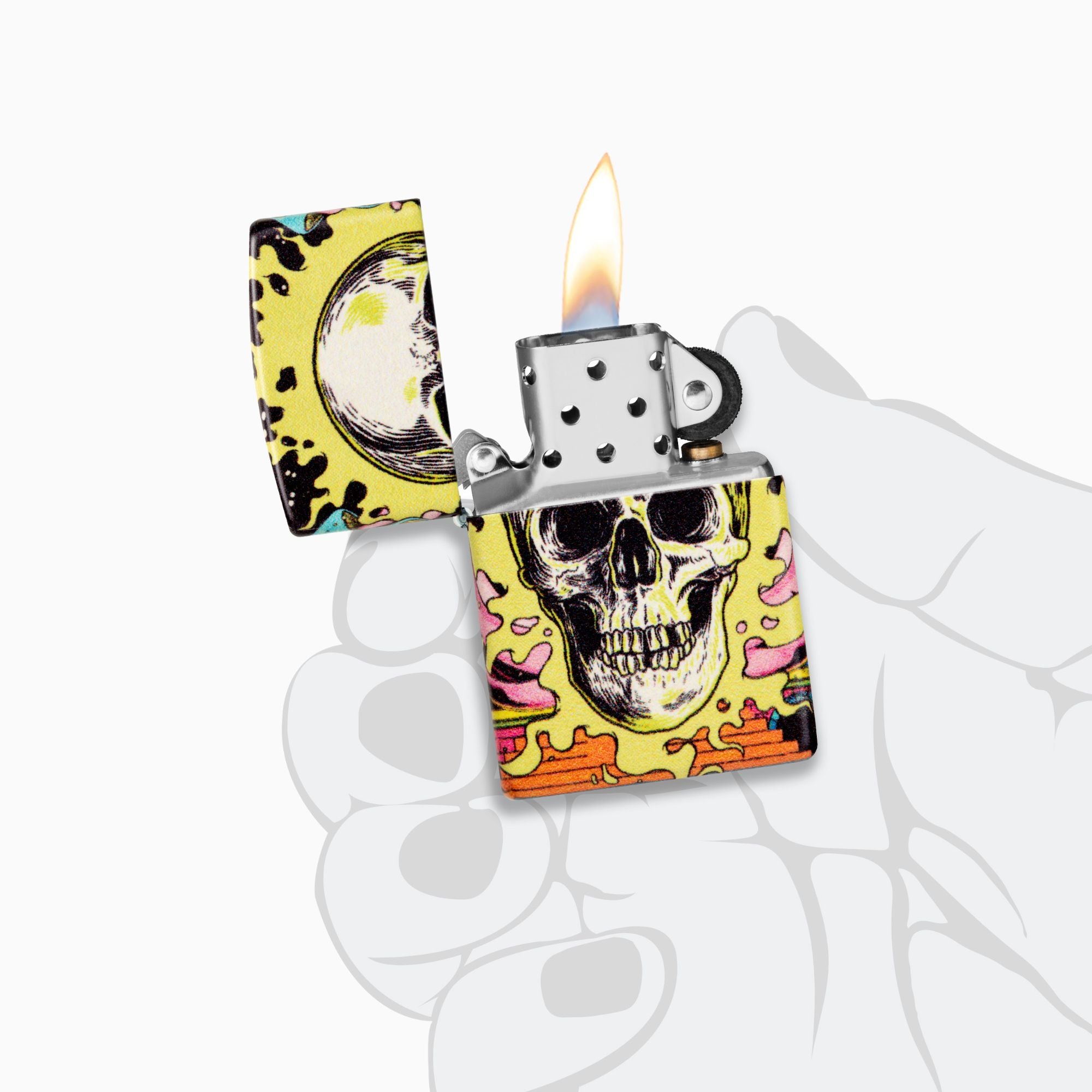 Zippo Trippẏ Skull Windproof Lighter