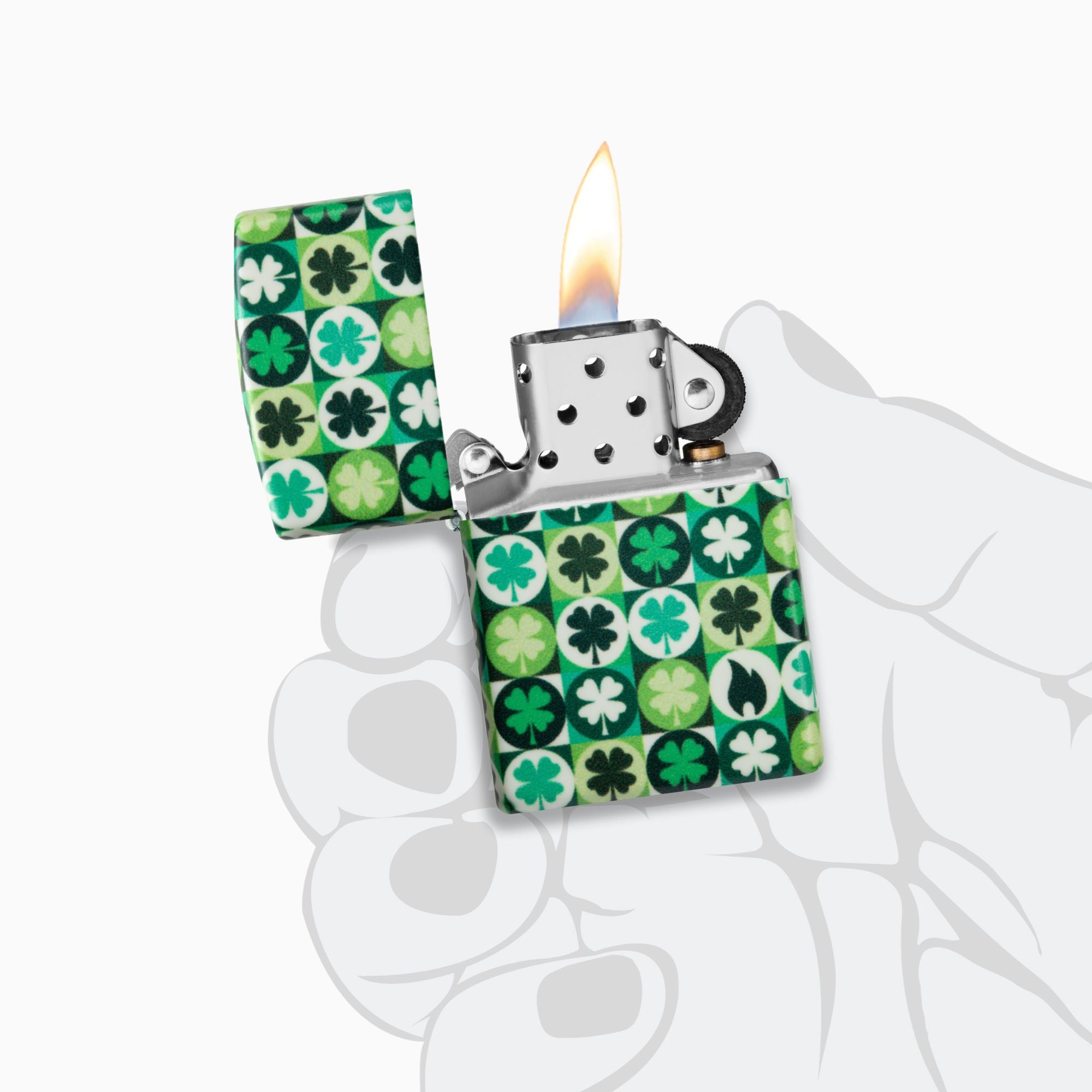 Zippo Clover Design WIndproof Lighter