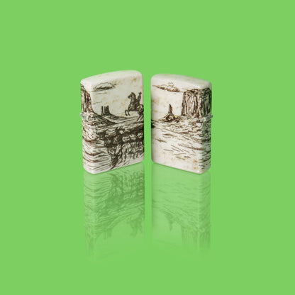 Zippo Wild West Scene Design Windproof Lighter
