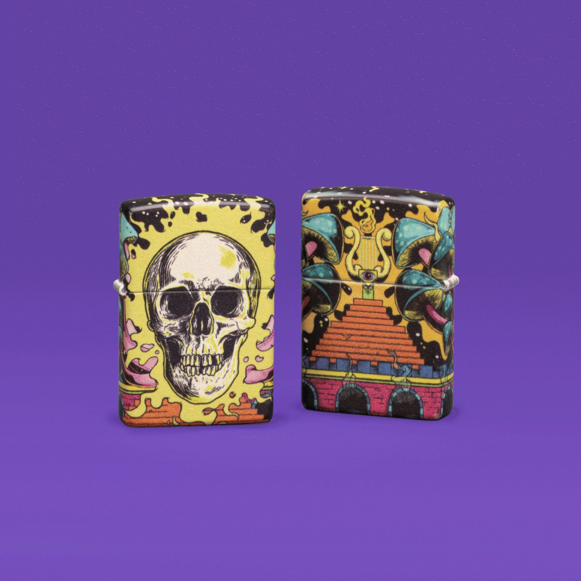 Zippo Trippẏ Skull Windproof Lighter