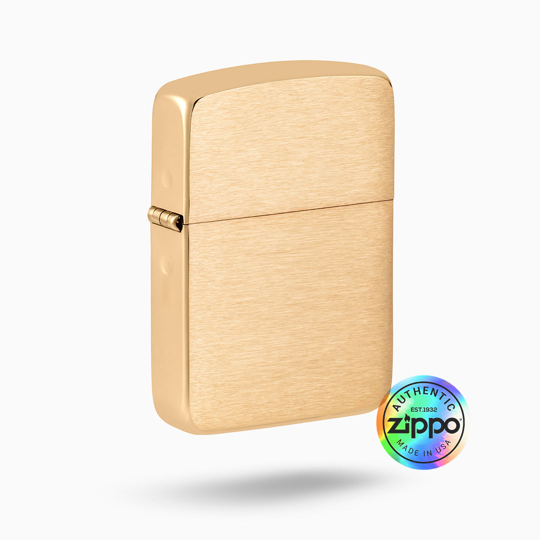 Zippo Brushed Brass 1941 Replica Windproof Lighter