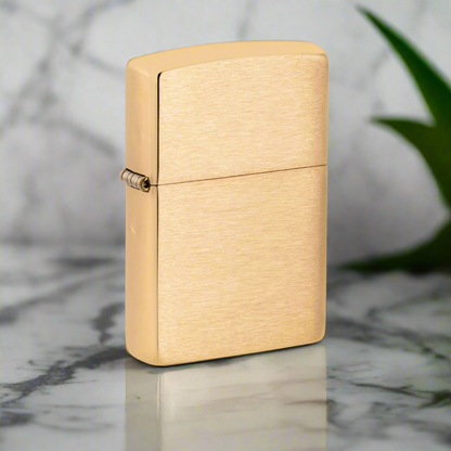 Zippo Classic Brushed Brass Windproof Lighter