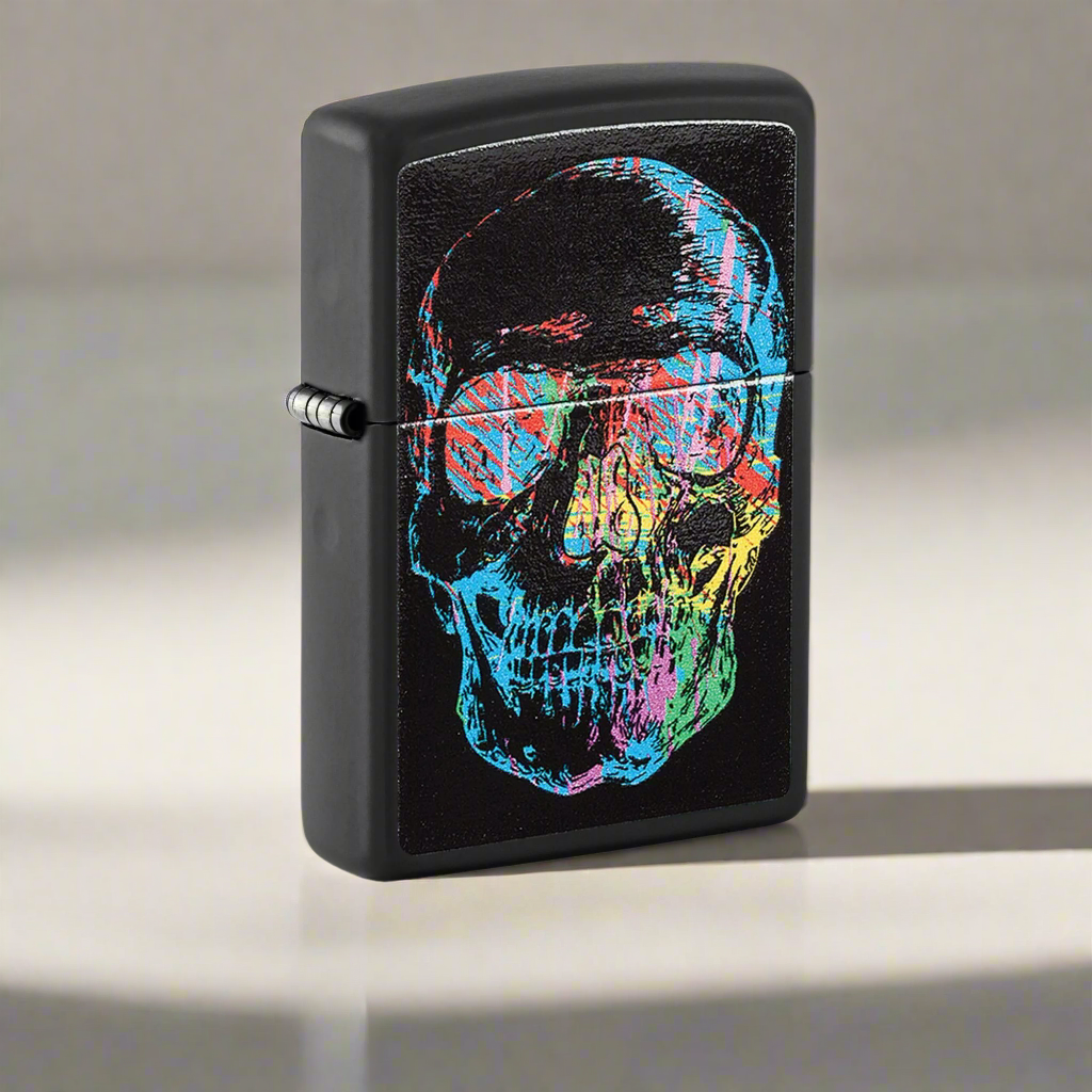 Zippo Colorful Skull Design Windproof Lighter