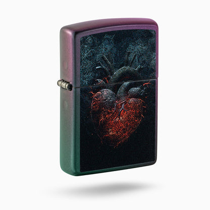 Zippo Dark Heart Design Windproof Lighter