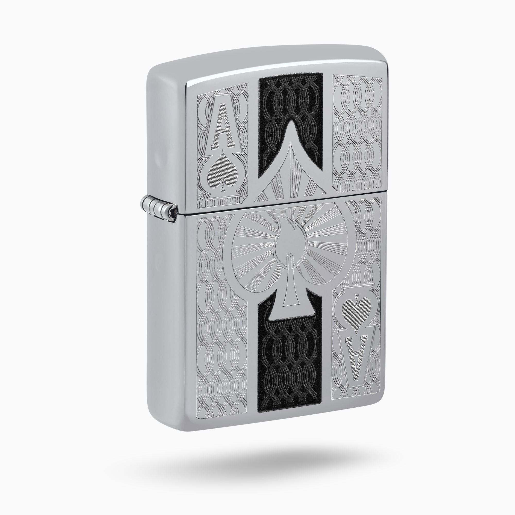 Zippo Intricate Spade Design Windproof Lighter