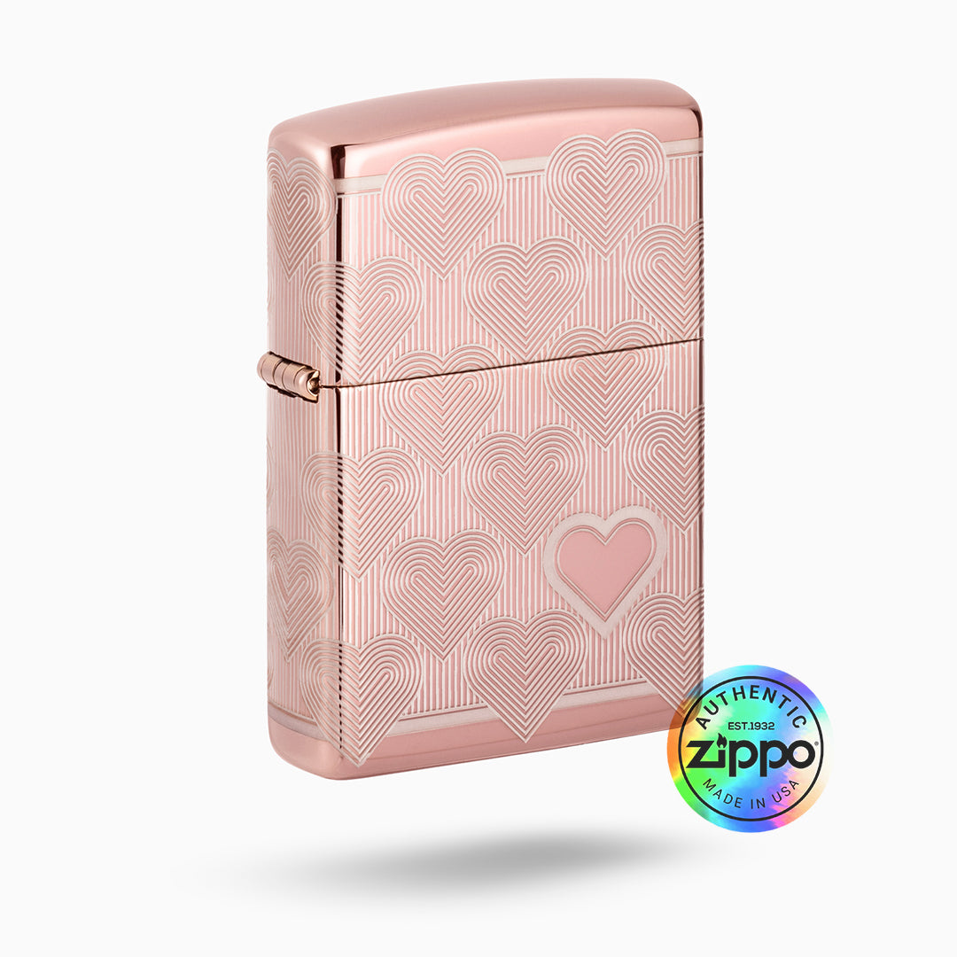 Zippo Heart Design Windproof Lighter