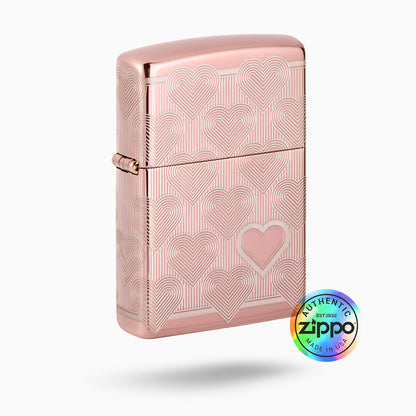 Zippo Heart Design Windproof Lighter