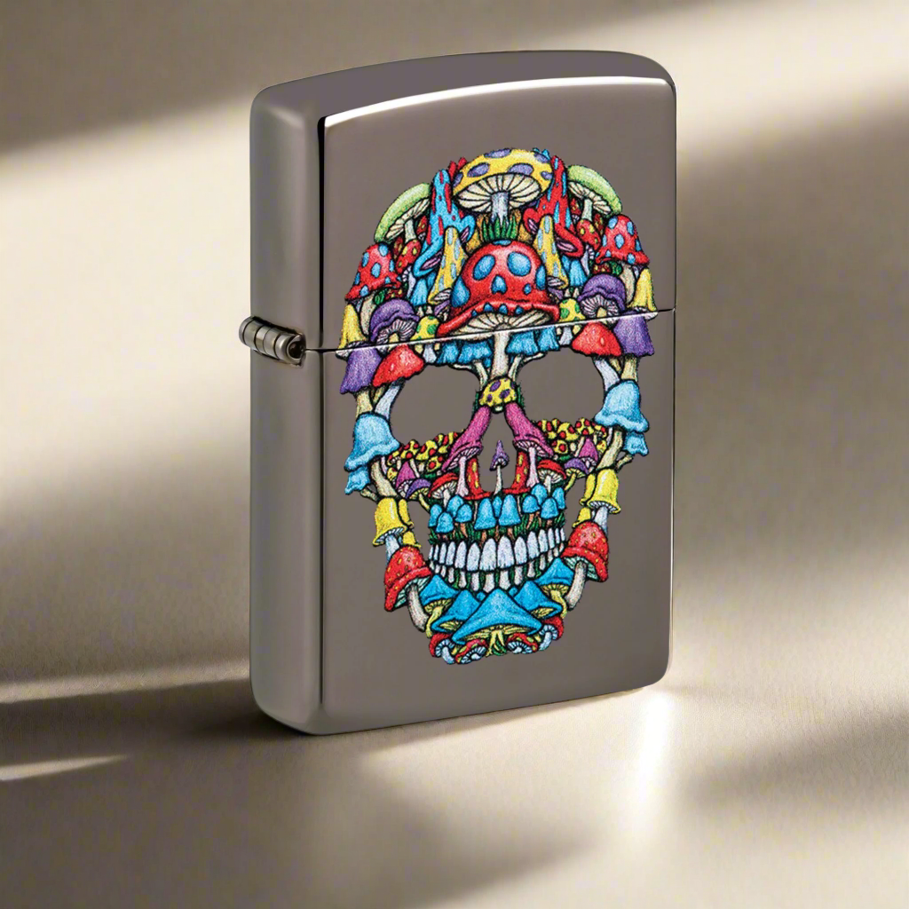 Zippo Mushroom Skull Windproof Lighter