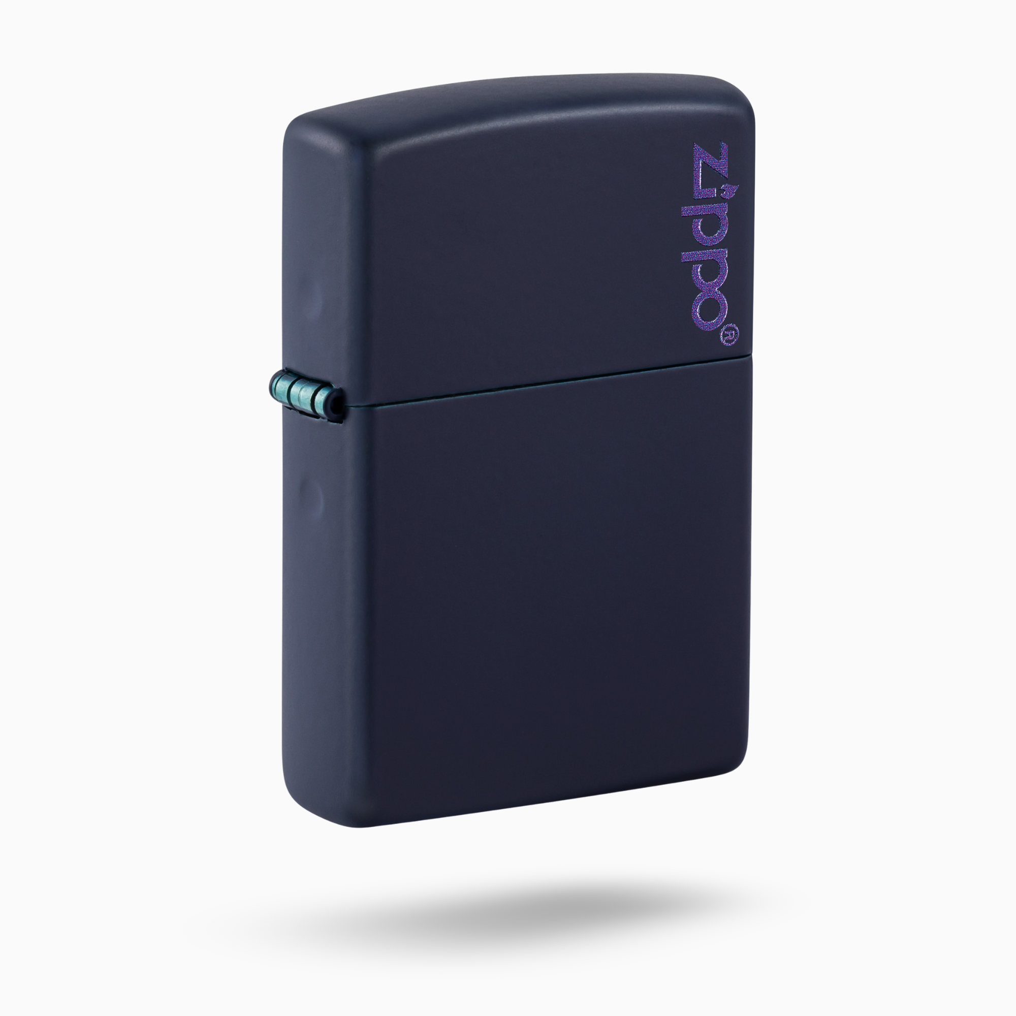 Classic Navy Matte Zippo Logo Windproof Lighter