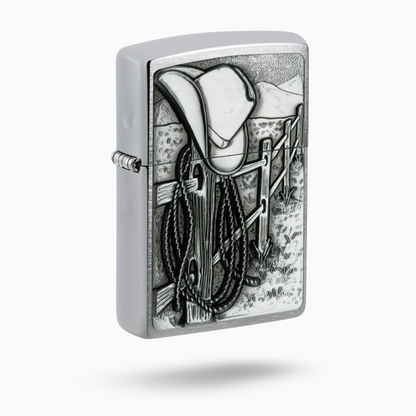 Zippo Resting Cowboy Design Windproof Lighter