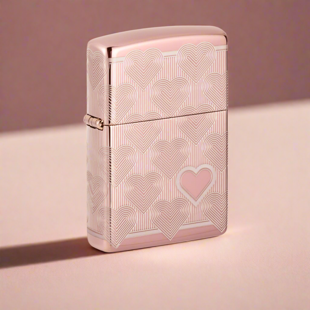 Zippo Heart Design Windproof Lighter