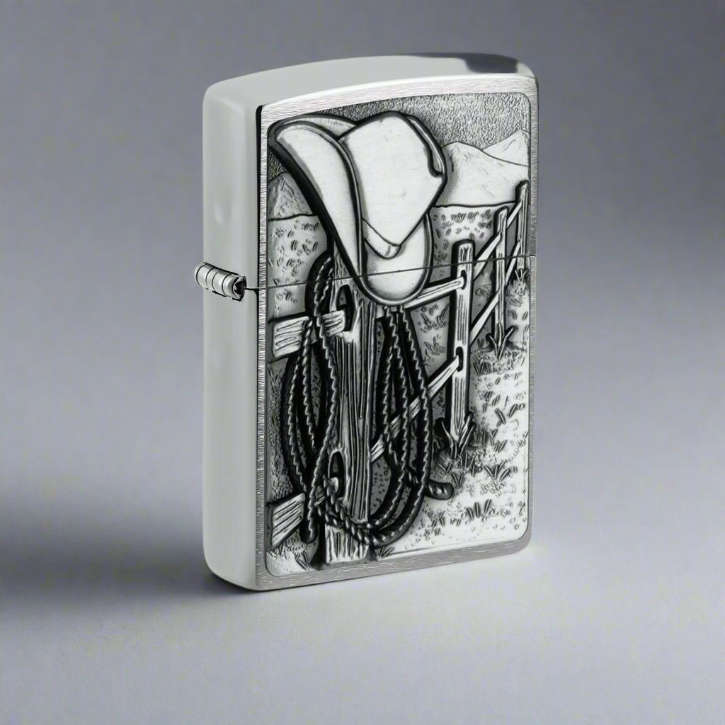 Zippo Resting Cowboy Design Windproof Lighter