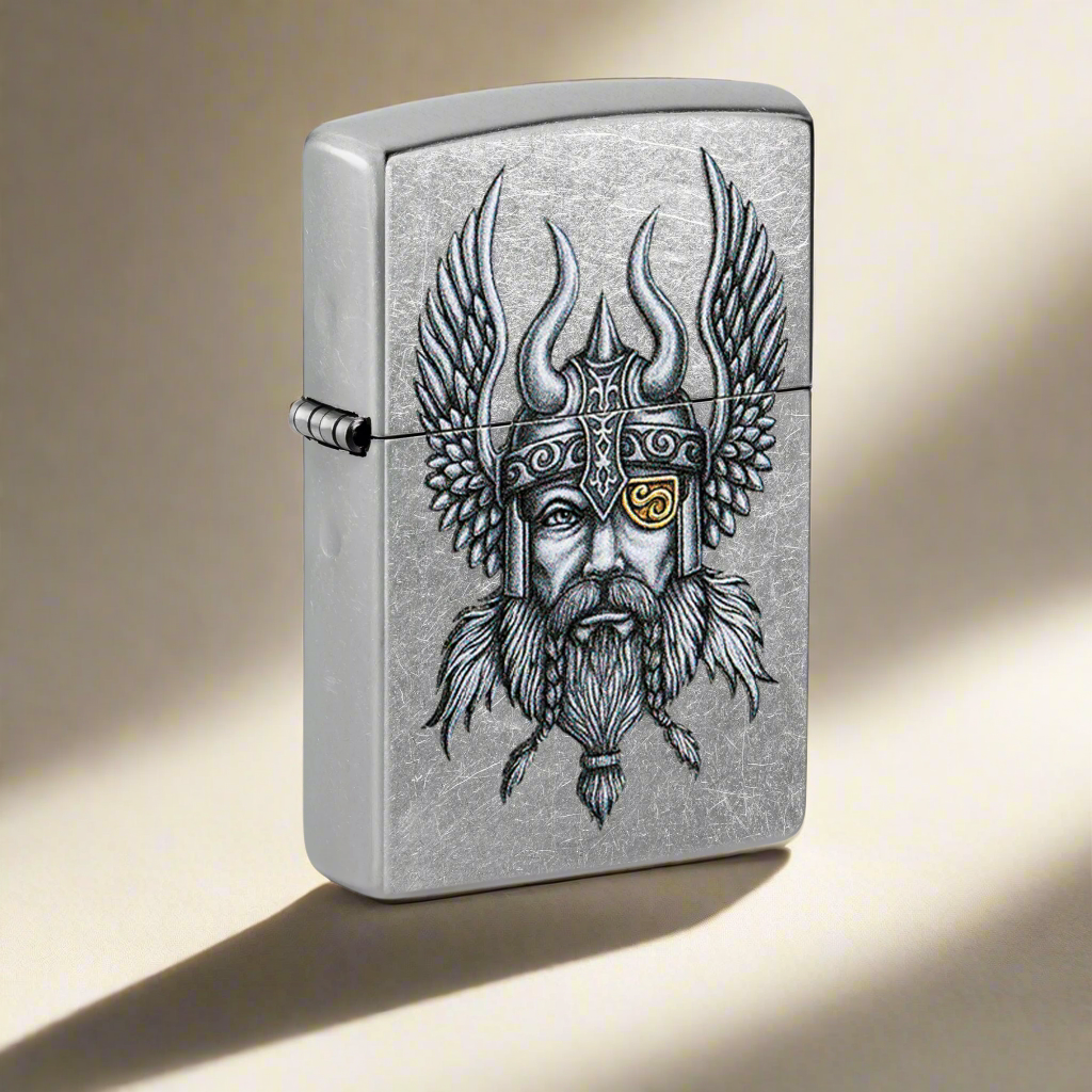 Zippo Viking Warrior Design  Windproof Lighter