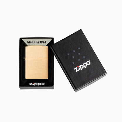 Zippo Classic Brushed Brass Windproof Lighter