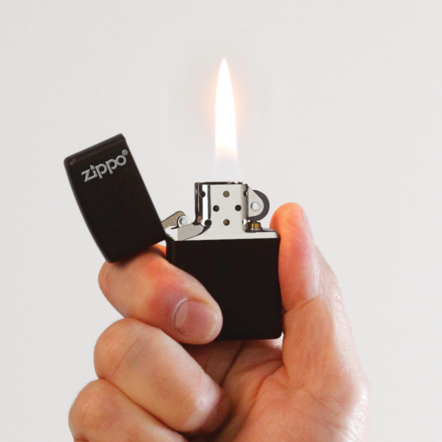 Zippo Classic Black Matte with Zippo Logo