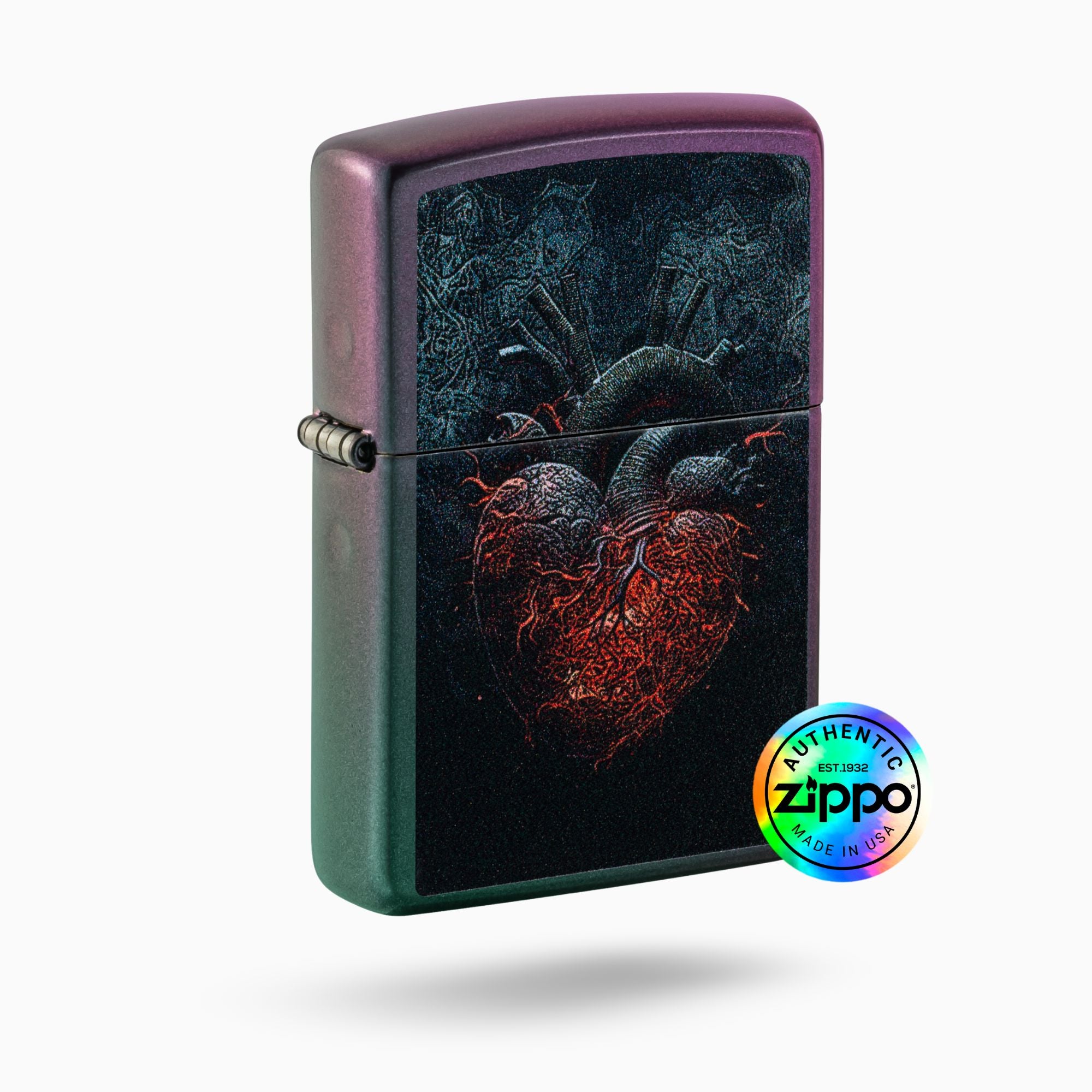 Zippo Dark Heart Design Windproof Lighter