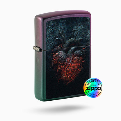Zippo Dark Heart Design Windproof Lighter
