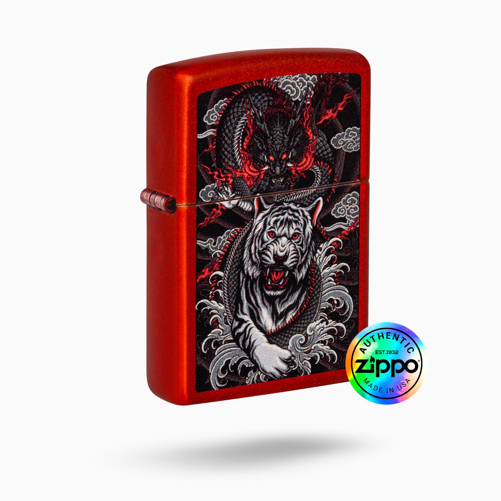 Zippo Dragon Tiger Design Windproof Lighter