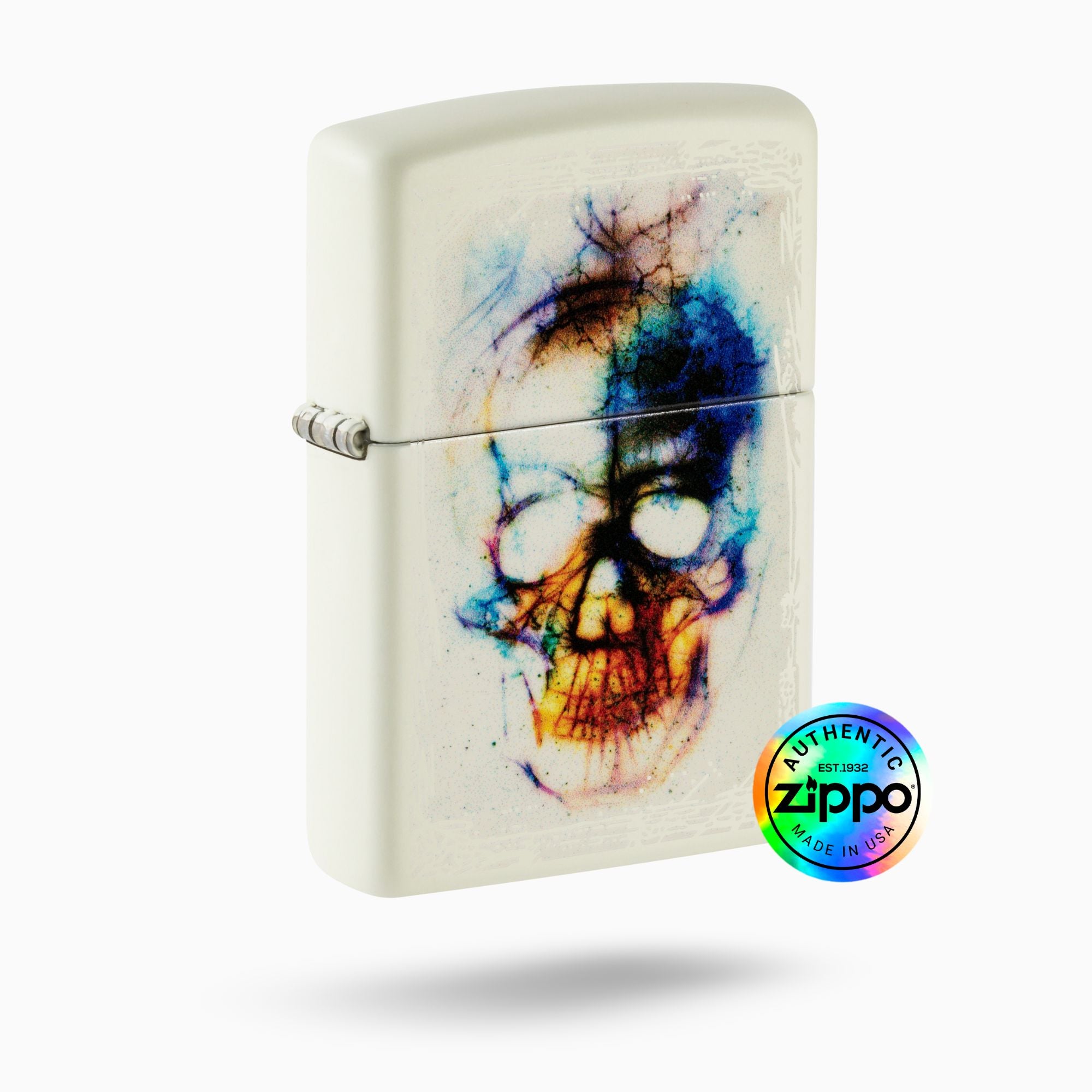Zippo Skull Print Design Windproof Lighter