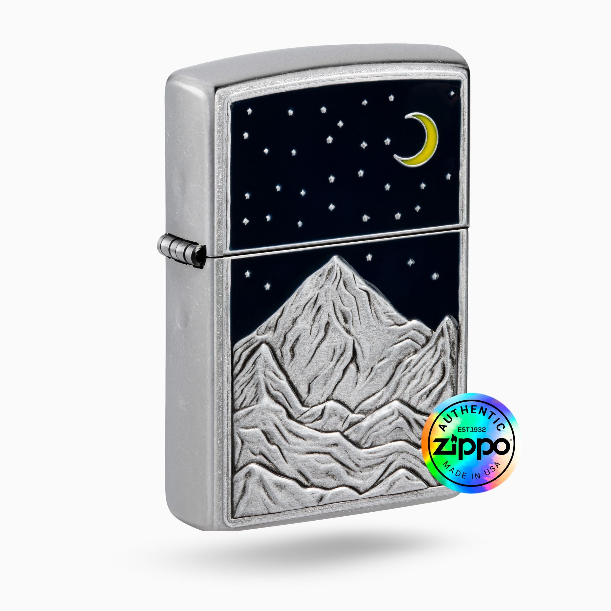 Zippo Mountain Emblem Design WIndproof Lighter