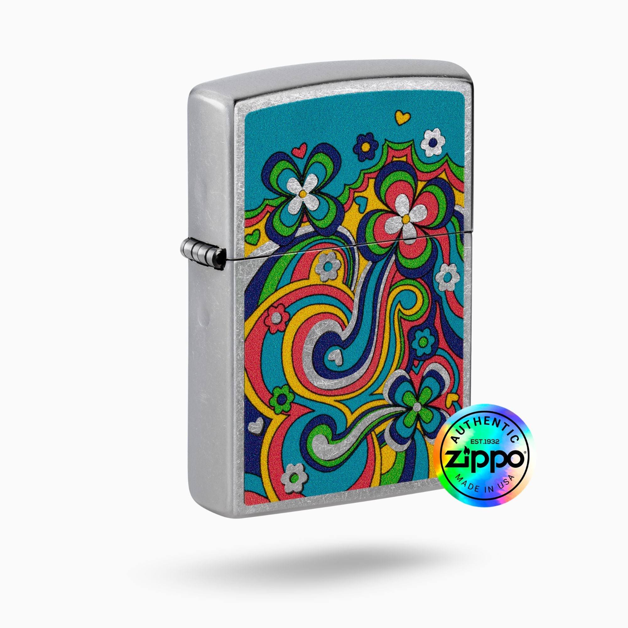Zippo Flower Power Design Windproof Lighter