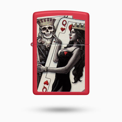 Zippo Skull King Queen Beauty  Windproof Lighter