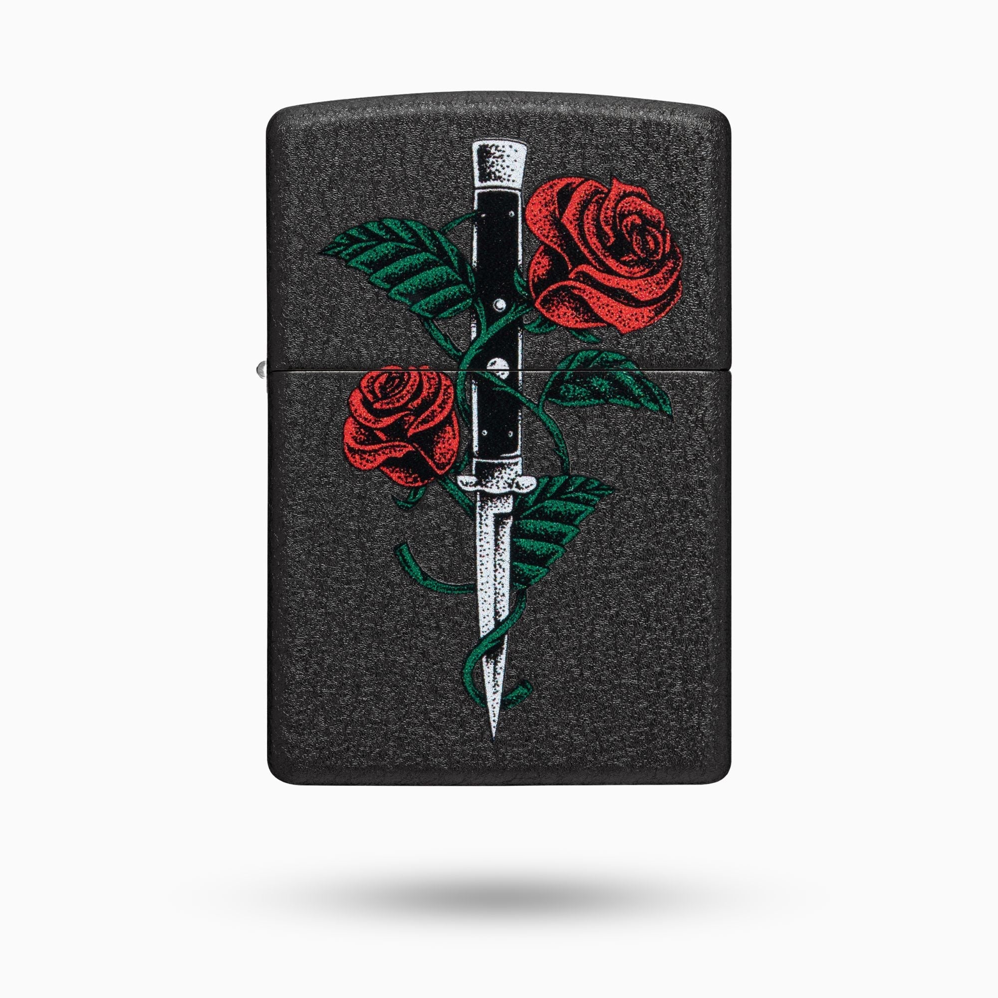 Zippo Rose Dagger Tattoo Design  Windproof Lighter