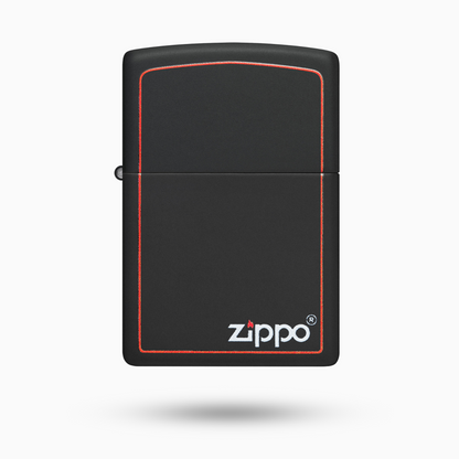 Zippo Classic Black and Red Zippo  Windproof Lighter