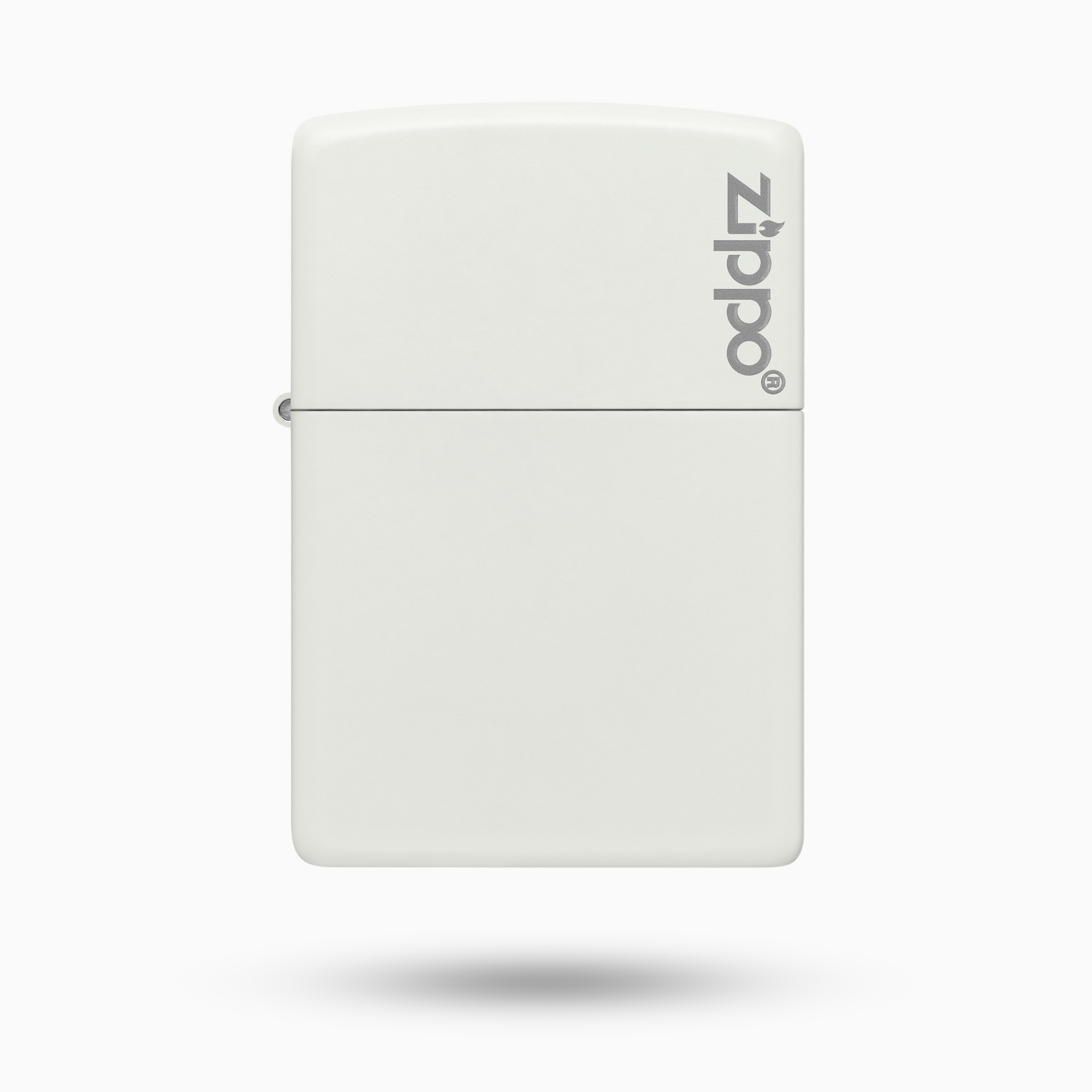 Classic White Matte Zippo Logo Windproof Lighter