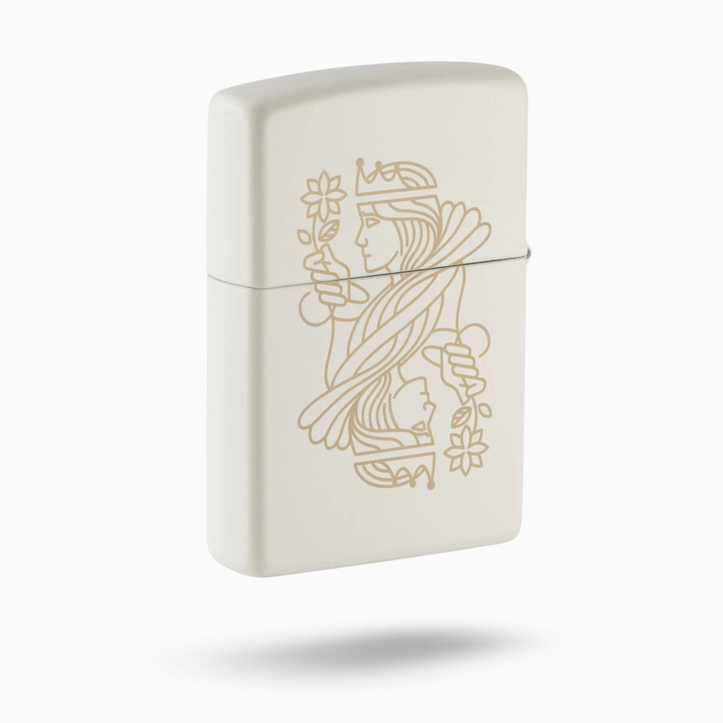 Zippo King Queen White Matte Windproof Lighter