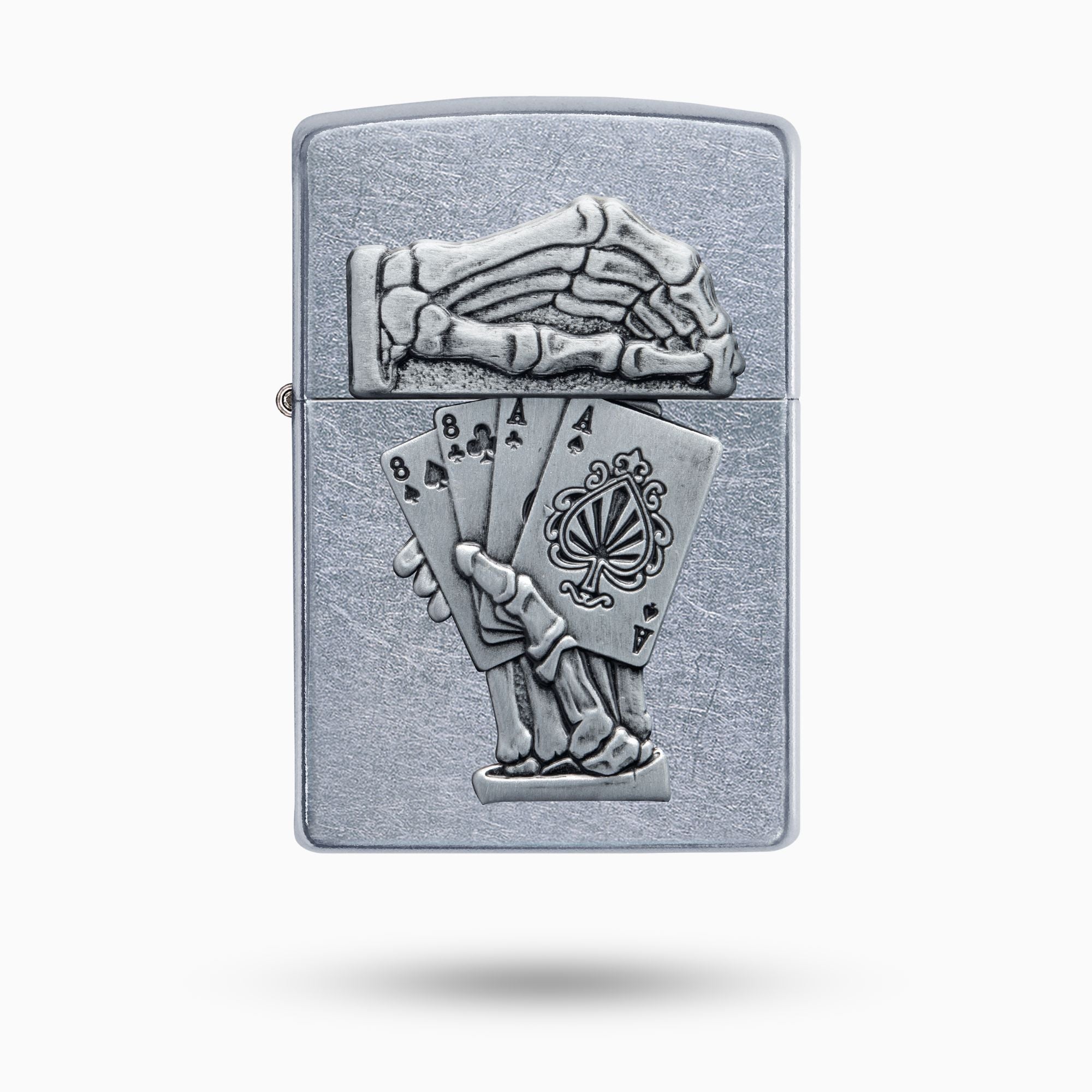 Dead Mans Hand Emblem Design  Windproof Lighter By Yo Dragon , Official Partner Zippo