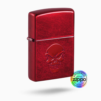 Zippo Doom Red Skull Windproof Lighter