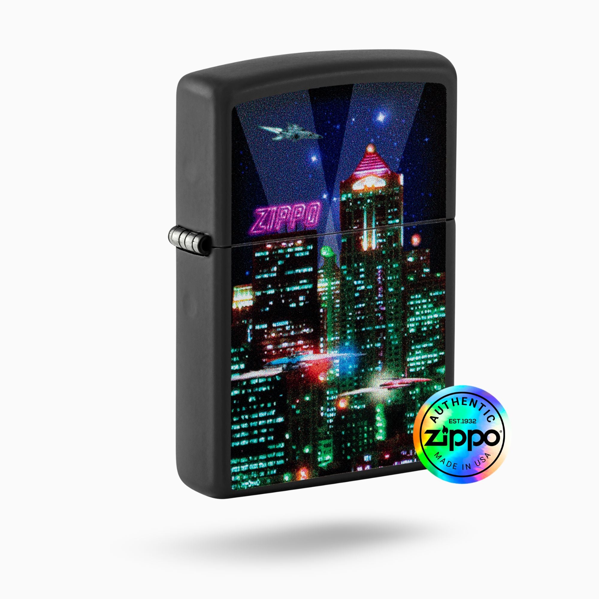 Zippo Cyber City Design WIndproof Lighter