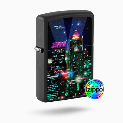 Zippo Cyber City Design WIndproof Lighter