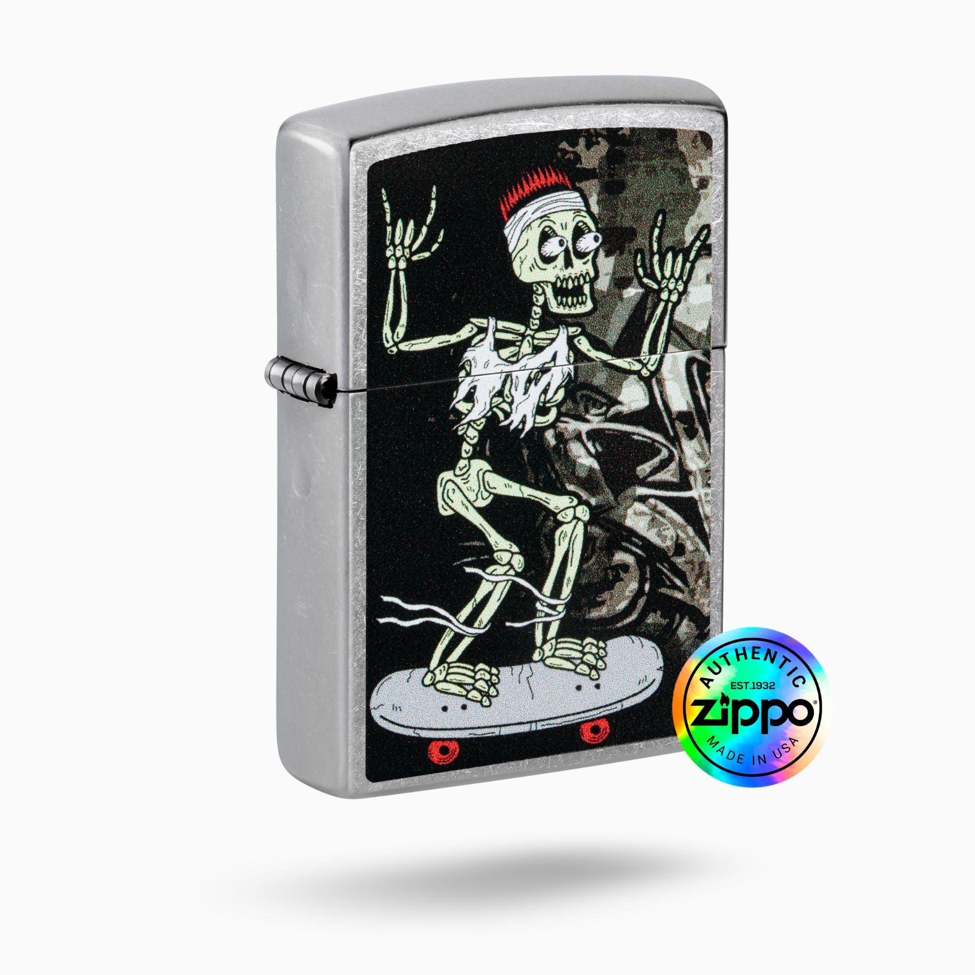 Zippo Skateboard Design Windproof Lighter