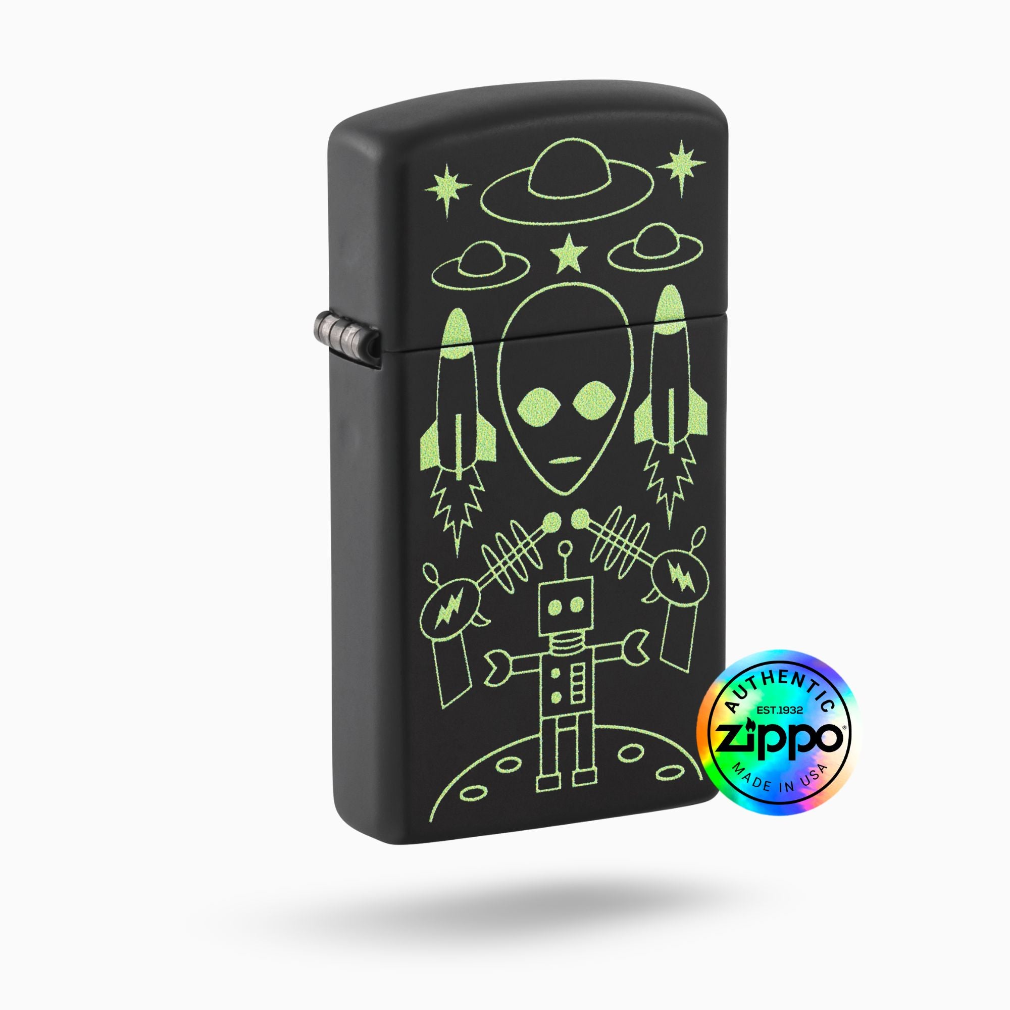 Zippo Alien Invasion Design Windproof Lighter