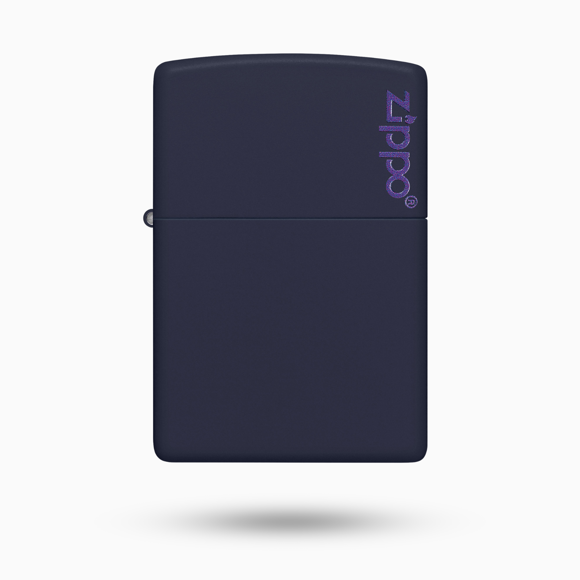 Classic Navy Matte Zippo Logo Windproof Lighter