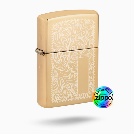 Zippo Venetian High Polish Brass Lustre Windproof Lighter