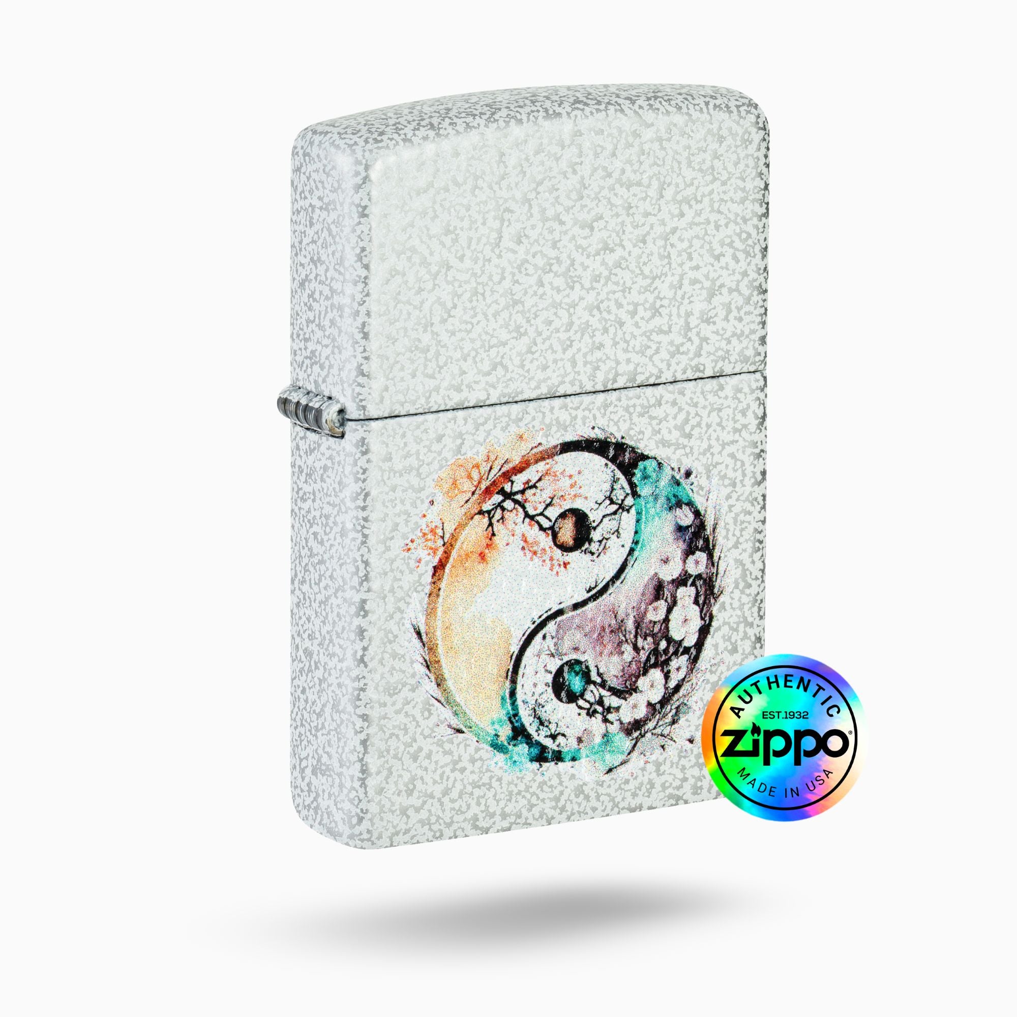 Zippo Floral Yin and Yang Design Windproof Lighter